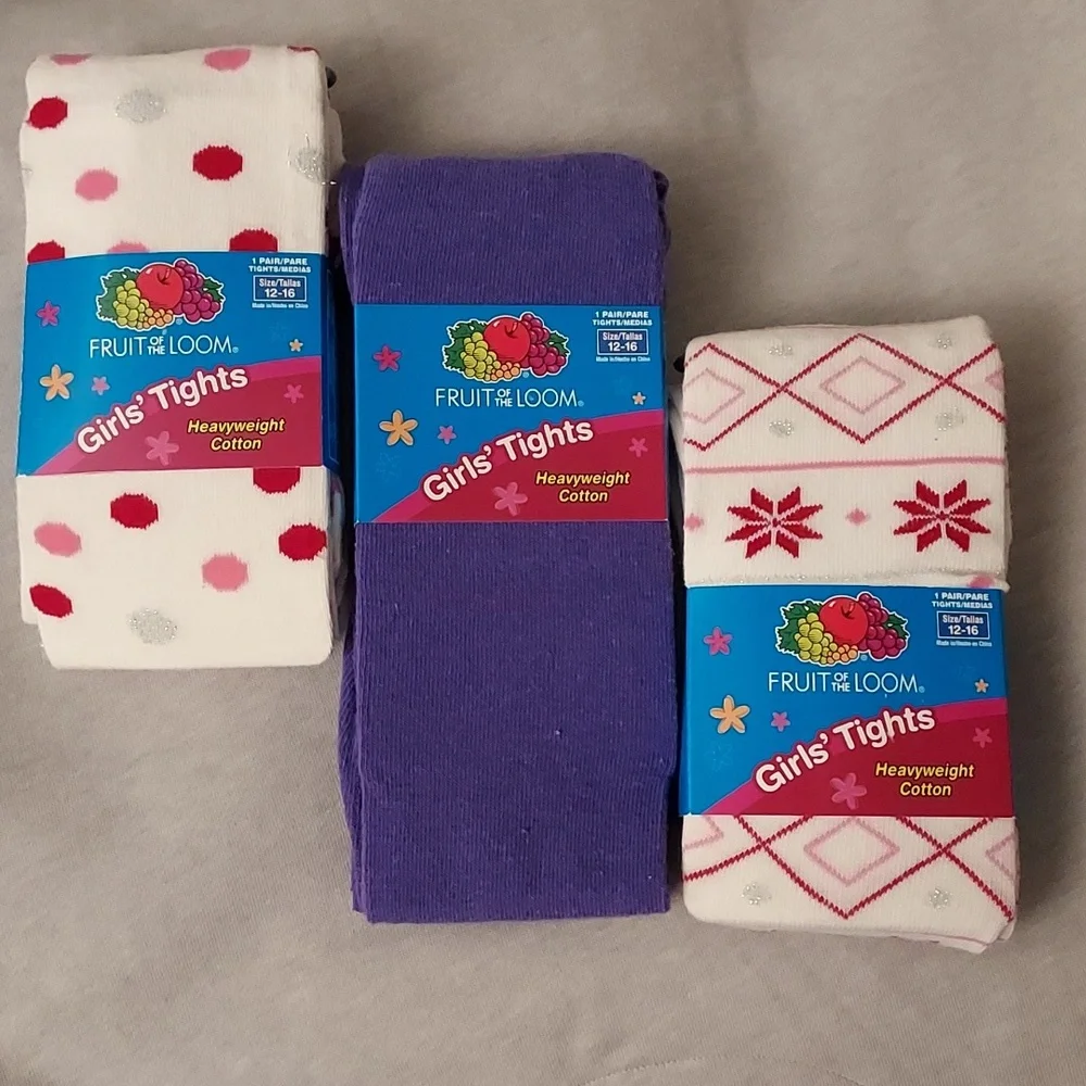 Girls Tights 3-bundle
